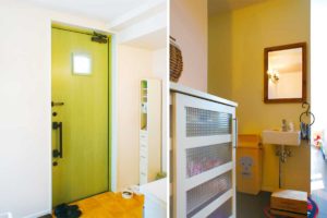 玄関を別にして、それぞれのプライバシーも確保