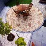 ティーナで円形のバーベキュースペース