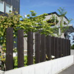 枕木13本とＲＣ塀