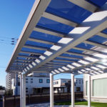 ソルディポート2台用4500_本体シルバーポリカはクリアブルー