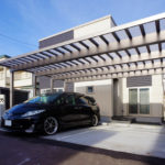 ソルディーポート2台用4500_本体シャイングレーポリカはクリアマット